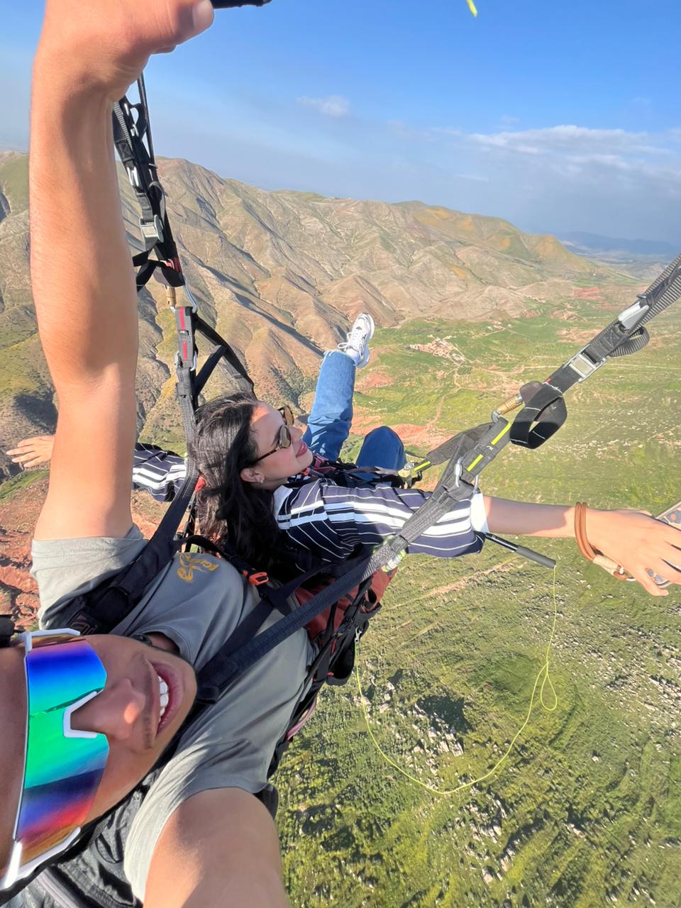 Atardecer en parapente